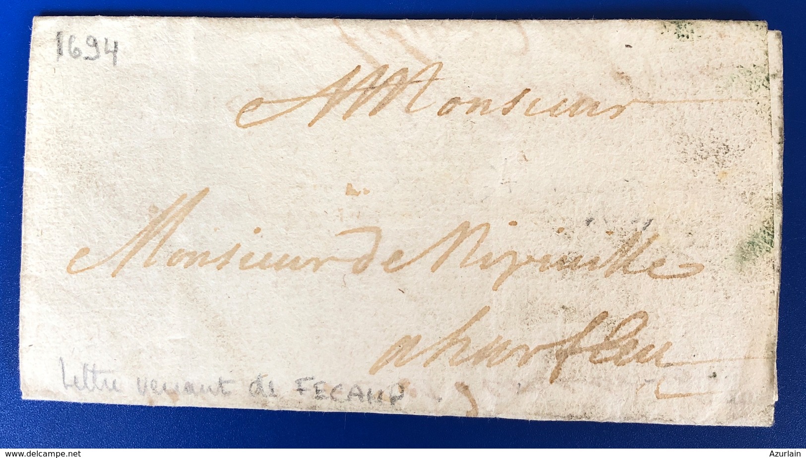 1694 A 1841 Lot De 18 Lettres De Fecamp - ....-1700: Precursors