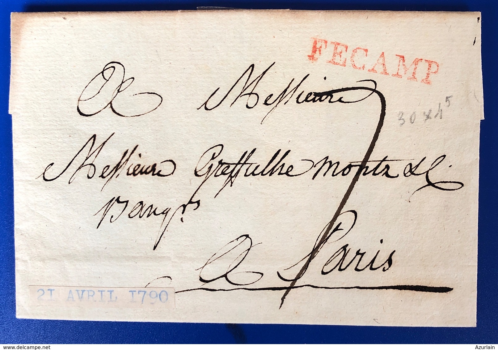 1694 A 1841 Lot De 18 Lettres De Fecamp - ....-1700: Precursors