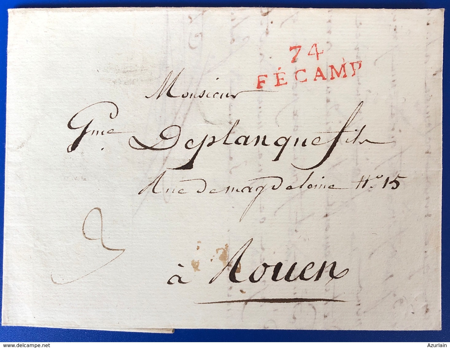 1694 a 1841 lot de 18 Lettres de Fecamp