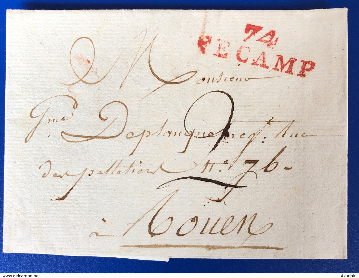 1694 a 1841 lot de 18 Lettres de Fecamp