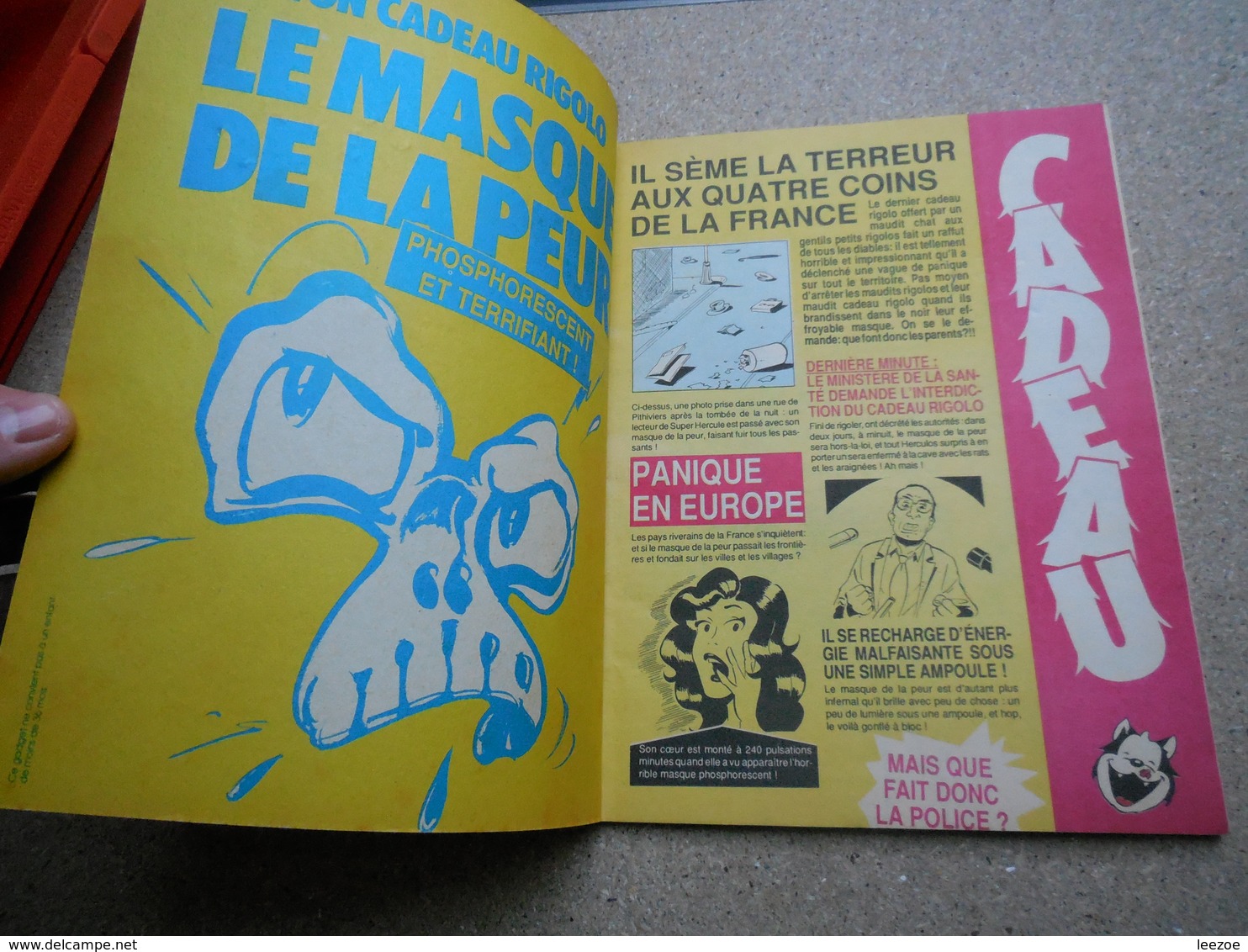 Album : Super Hercule : N° 44, Masque à Découper à La Fin Du Livre, 1990.....3C0420 - Pif & Hercule