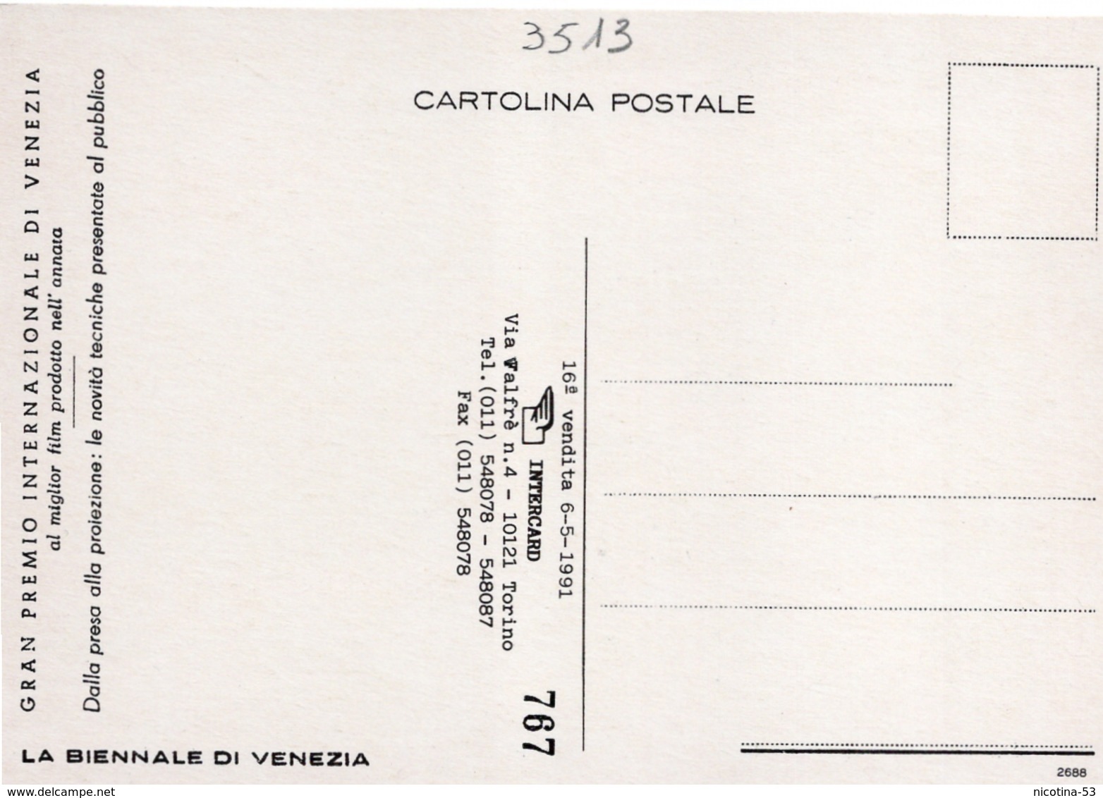 CT-03513- IX MOSTRA INTERNAZIONALE D'ARTE CINEMATOGRAFICA VENEZIA 19 AGOSTO 4 SETTEMBRE 1948 - Altri & Non Classificati