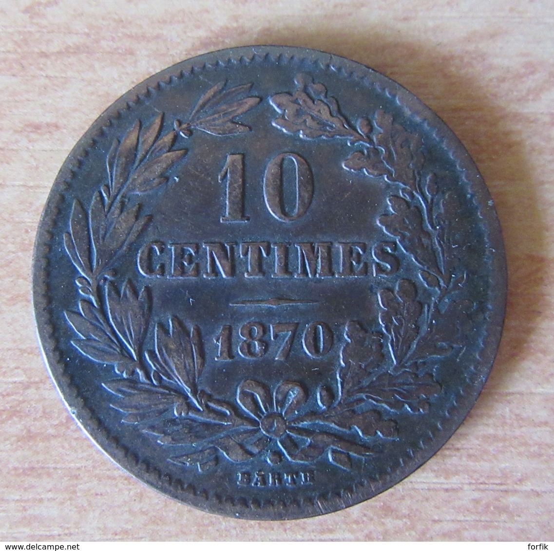 Luxembourg - Monnaie 10 Centimes 1870 - TTB - Luxemburgo