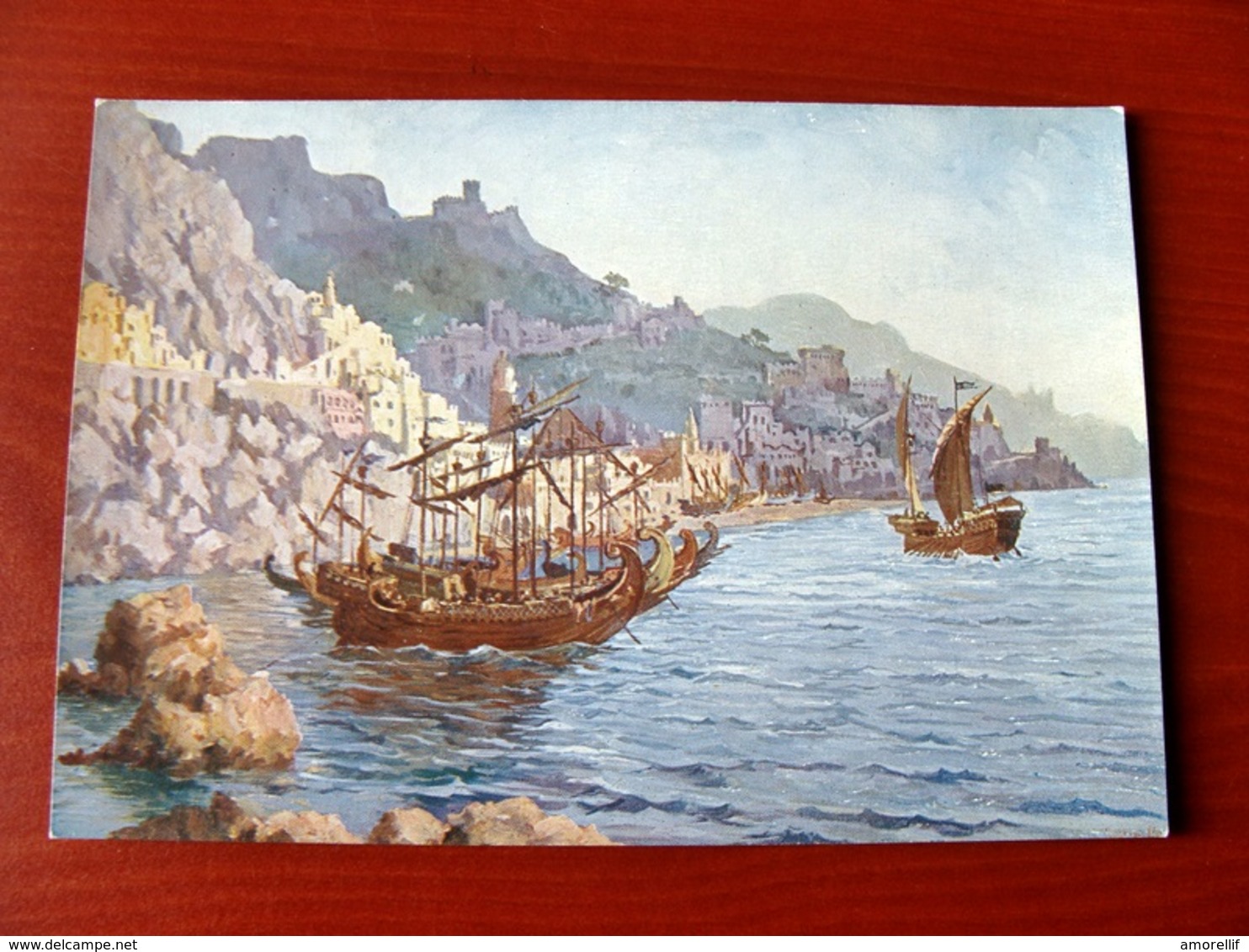 (FG.X10) AMALFI - RICOSTRUZIONE STORICA - ILLUSTRATA, ARTISTICA (SALERNO) NV - Salerno