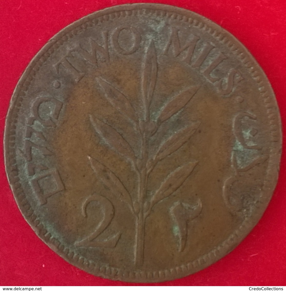 PALESTINE, 2 Mils 1942, KM2, TTB - Andere - Azië