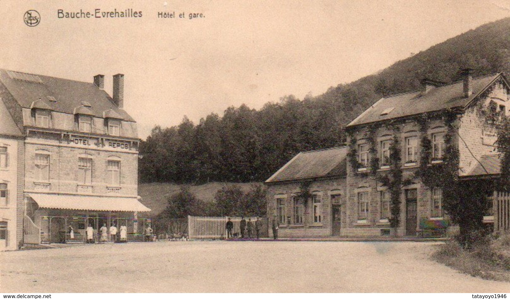 Bauche-Evrehailles  Hotel De La Gare N'a Pas Circulé - Yvoir
