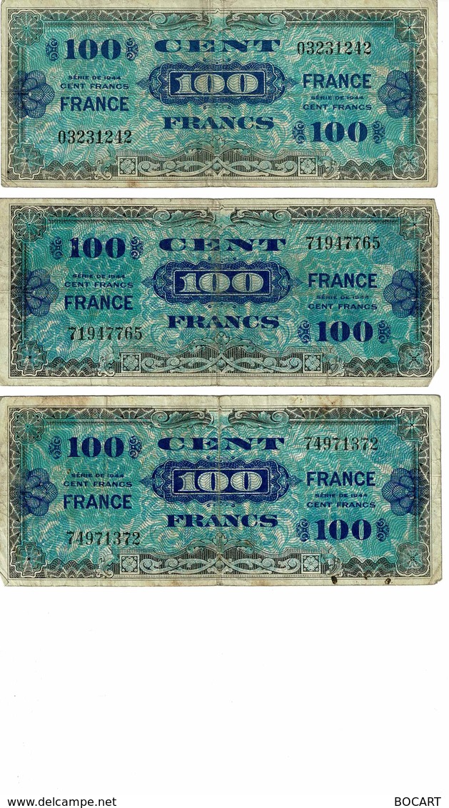 BILLET 100 FRANCS -FRANCE / 2 EMISSION IMPRESSION AMERICAINES, - Non Classés