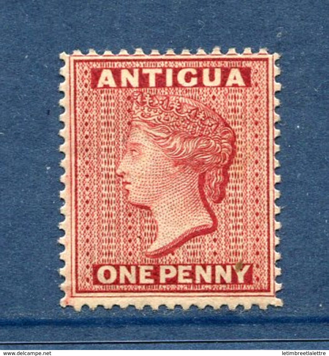 Antigua - N° 6 * - Neuf Avec Charnière - Vert Jaune - 1858-1960 Colonia Británica