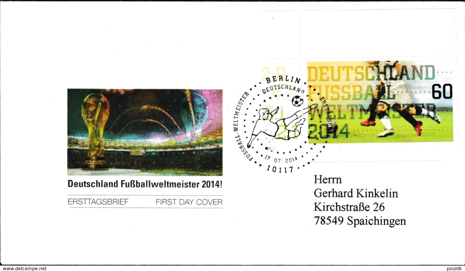 Germany Cover 2014 FIFA World Cup Brazil Football - Germany Weltmeister (G109-53) - 2014 – Brasile