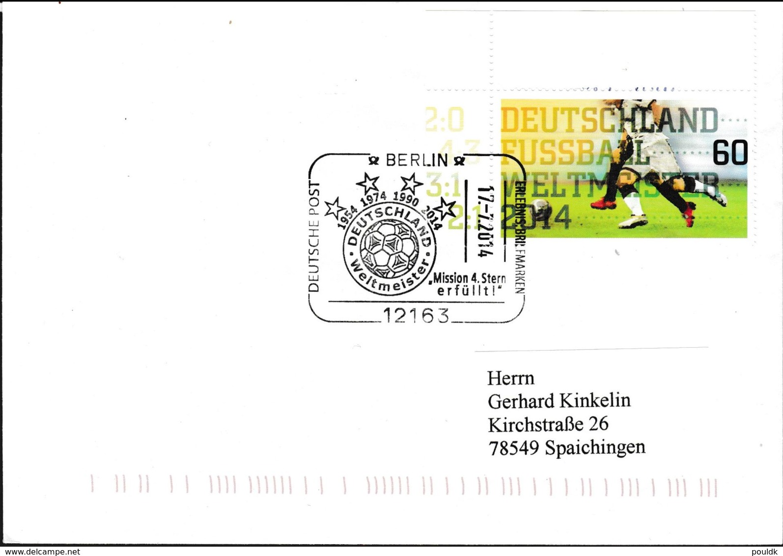 Germany Cover 2014 FIFA World Cup Brazil Football - Germany Weltmeister (G109-53) - 2014 – Brésil