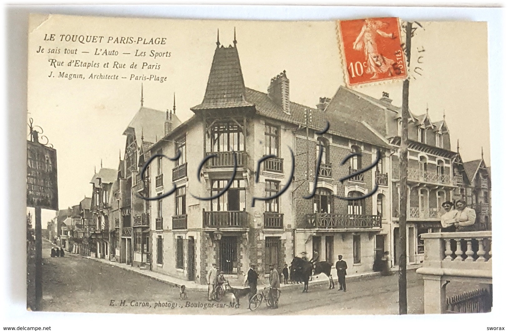 LE TOUQUET Paris Plage - Rue D'Etaples/Rue De Paris - Villas "Je Sais Tout, L'Auto.." - J.Magnin, Architecte - Le Touquet