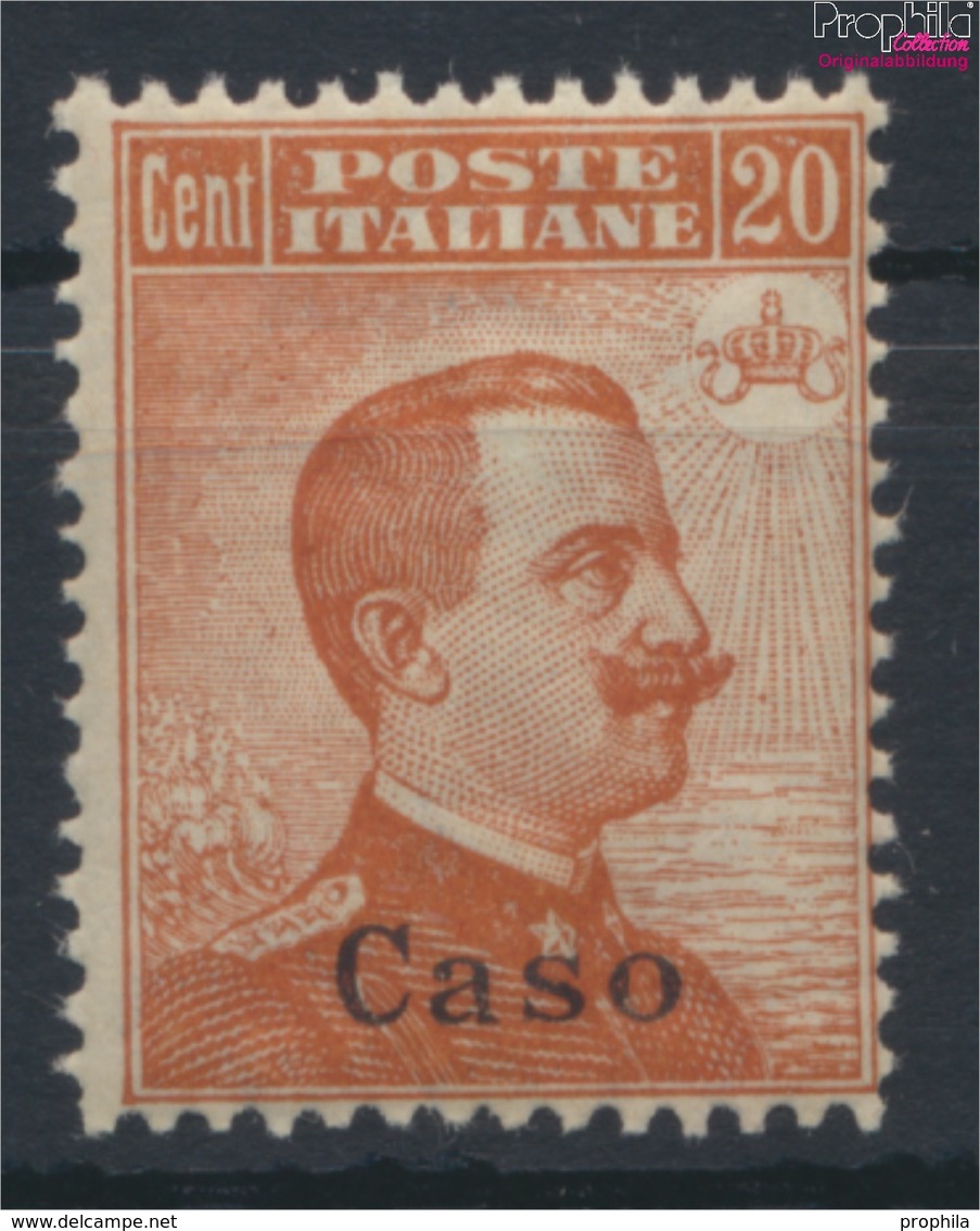 Ägäische Inseln 13II Postfrisch 1912 Aufdruckausgabe Caso (9423254 - Ägäis (Caso)