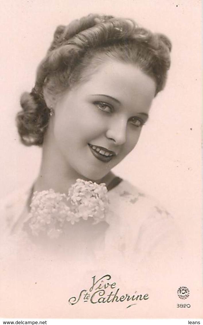 SAINTE CATHERINE - Portrait De Femme Tirage Rose - Saint-Catherine's Day