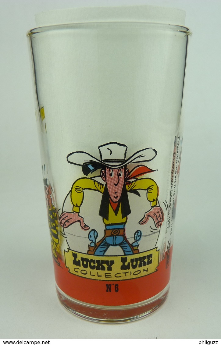 1 VERRE LUCKY LUKE 1996 C06 B2 Long Drink Verres - El Arte De La Mesa