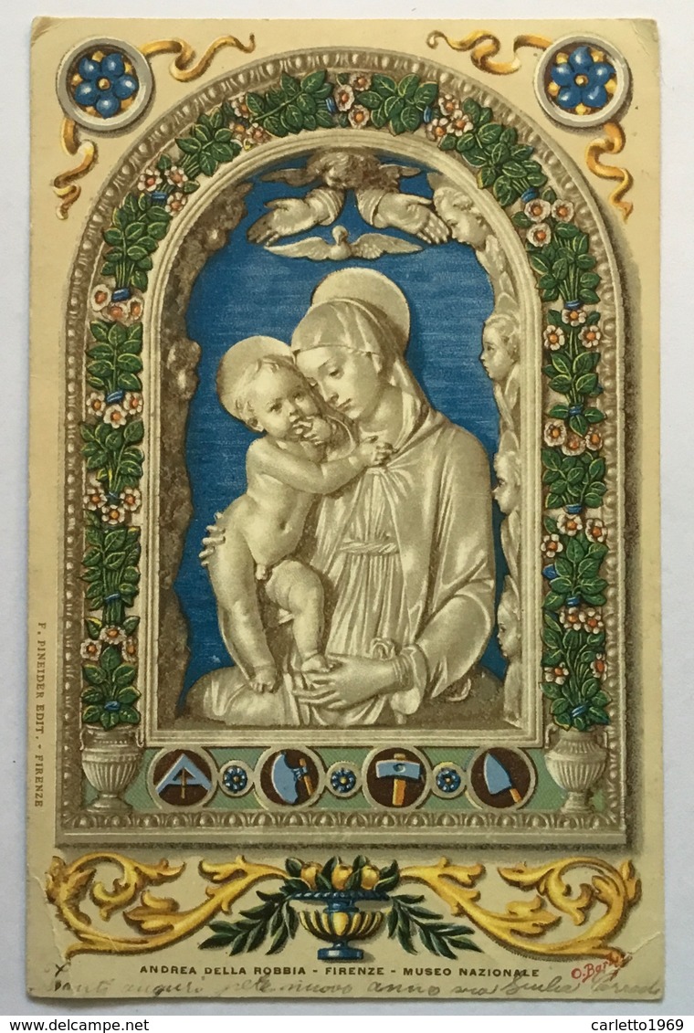 ANDREA DELLA ROBBIA- FIRENZE  MUSEO NAZIONALE  -   VIAGGIATA FP - Kunstvoorwerpen