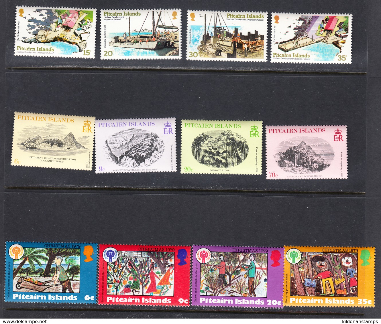 Pitcairn Islands 1978-79, Mint No Hinge, Sc# 178-181,184-191 ,SG 190-193,197-204, Mi 178-181,184-191 - Pitcairn