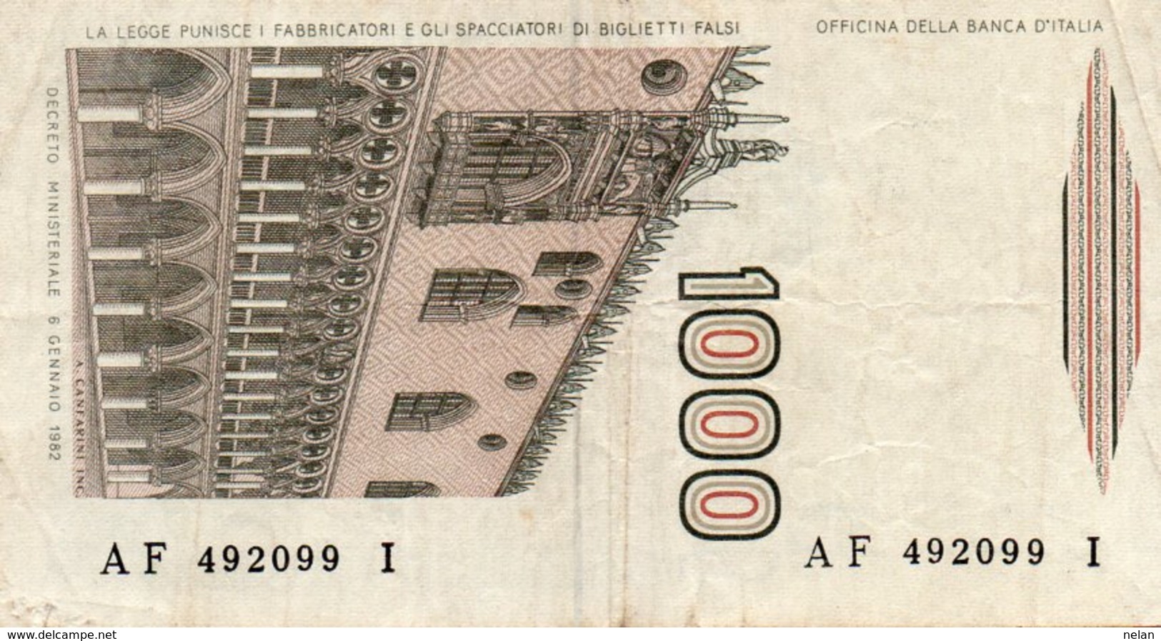 ITALIA 1000 LIRE 1988  P-109b  Circ. - 1000 Lire