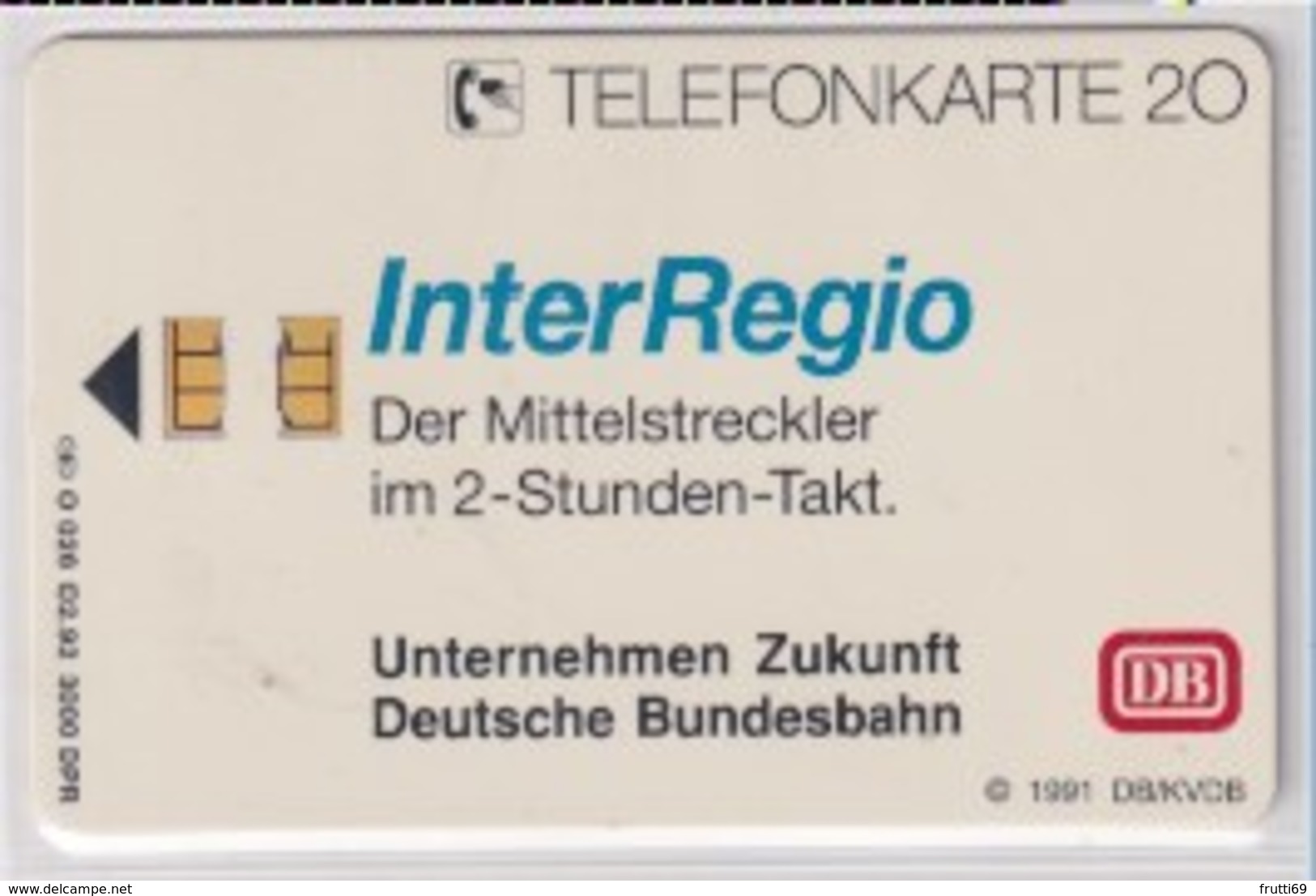 TK 23777 GERMANY - Chip O026 02.92 3000ex. DB - Inter-Regio MINT! - O-Series : Séries Client