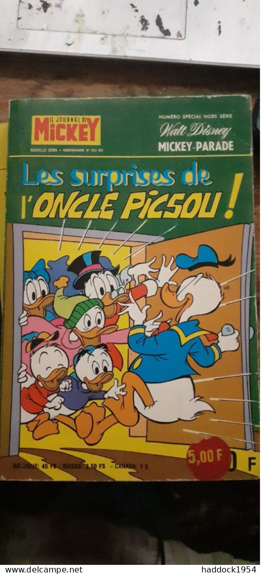Les Surprises De L'oncle Picsou Mickey Parade N° 1251 Bis WALT DISNEY Edi Monde 1976 - Mickey Parade