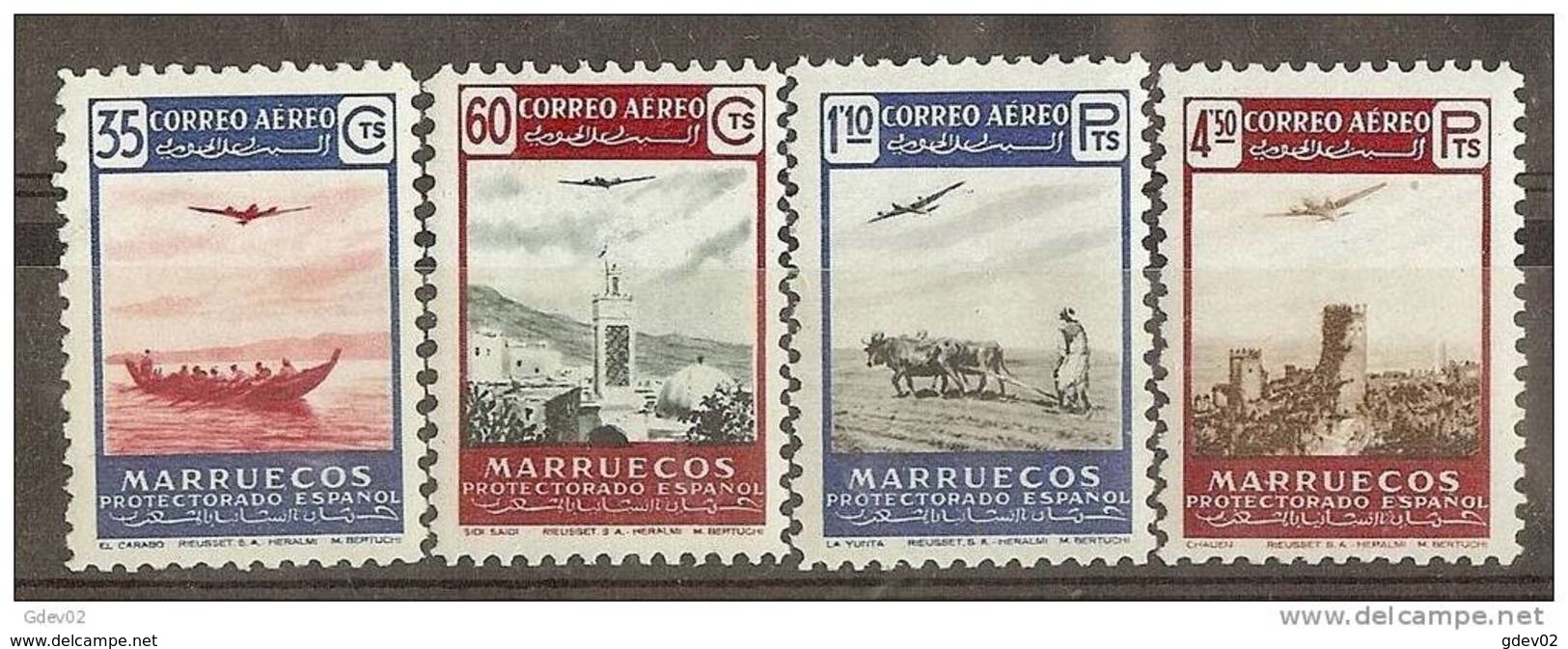 MA369-L4144TEUESPCOLSC.Maroc.Mar Occo. Paisajes Y Avion..MARRUECOS ESPAÑOL.1953. (Ed 369/2**) Sin Charnela.MUY BONITO - Otros & Sin Clasificación