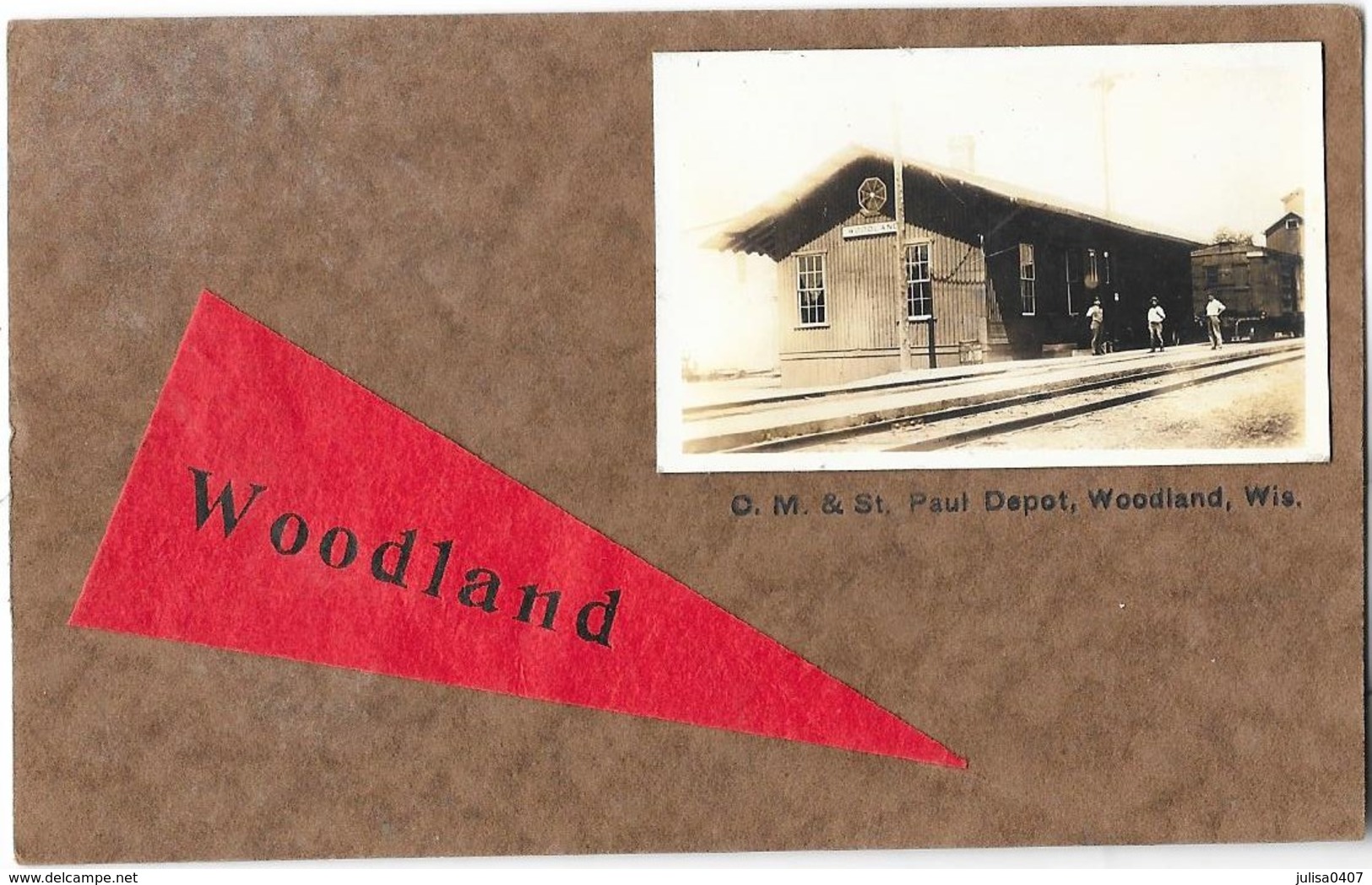 WOODLAND (Etats Unis D'Amérique) Intérieur De La Gare - Autres & Non Classés