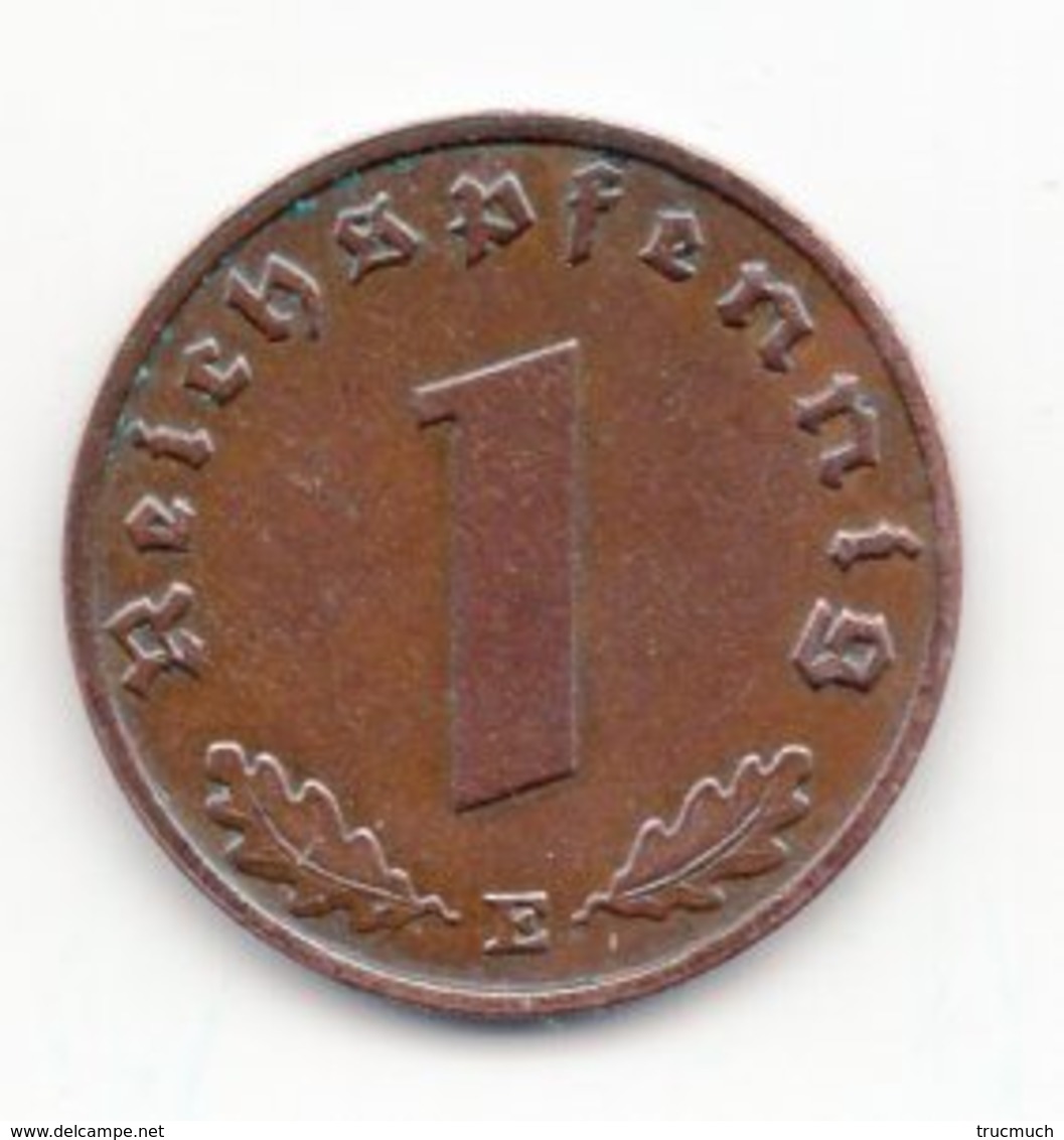 Deutsches Reich - 1 Pfennig 1938 E - 1 Reichspfennig