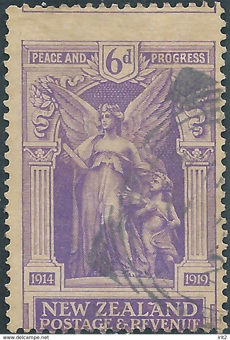 Nuova Zelanda,New Zealand,1919 -1920 Victory Stamps,6P Violet Used - Oblitérés