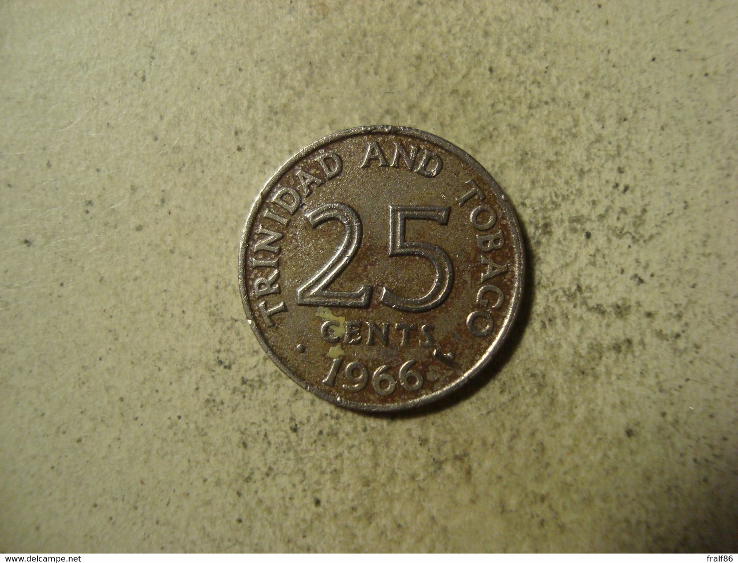 MONNAIE TRINITE TOBAGO 25 CENTS 1966 - Trinidad & Tobago