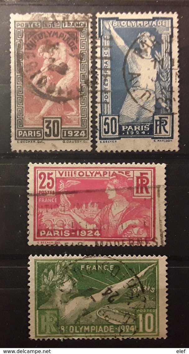 France 1924 JO Jeux Olympiques Paris Olympics, Série 183 / 186 Obl, TB Cote 20 Euros - Sommer 1924: Paris