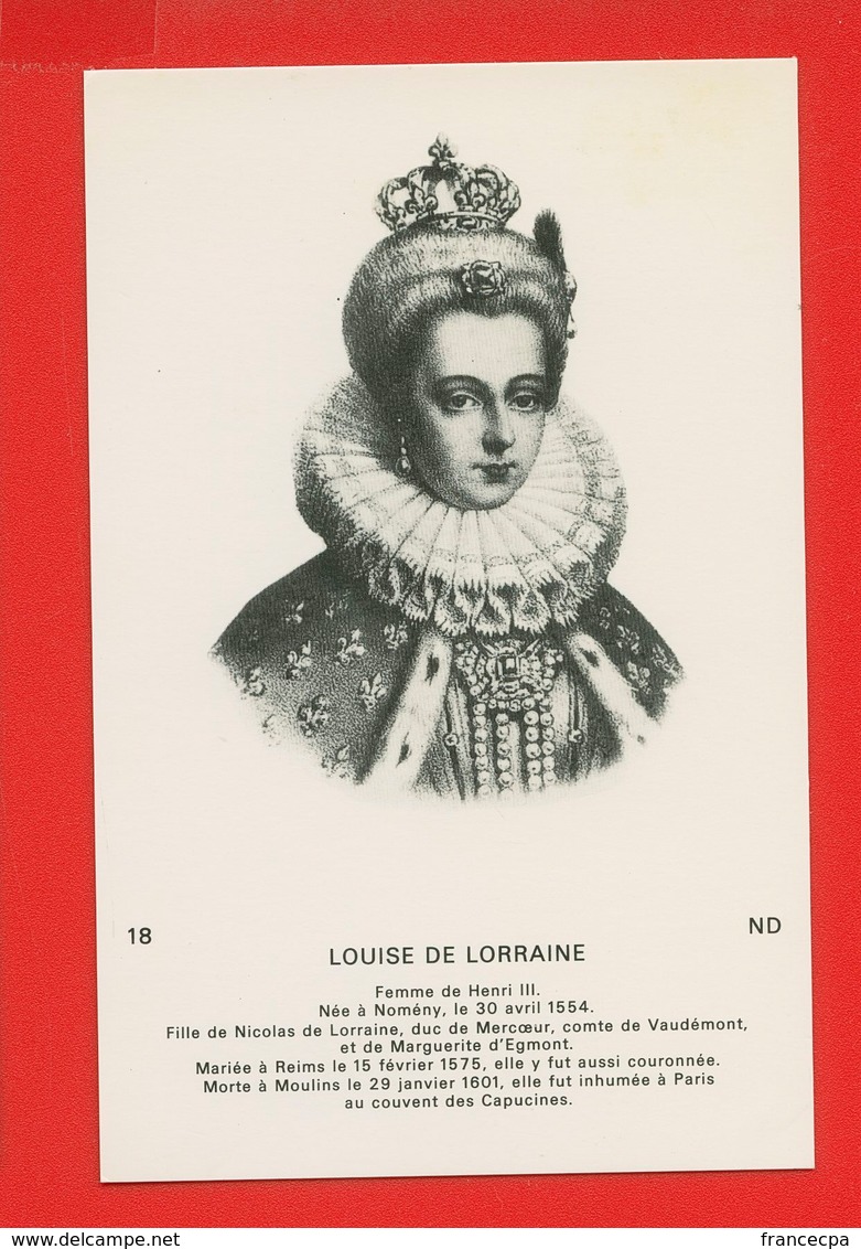 1773 - PERSONNAGES CELEBRES - LOUISE DE LORRAINE - Histoire