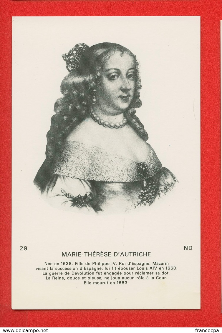 1780 - PERSONNAGES CELEBRES - MARIE-THERESE D'AUTRICHE - Histoire