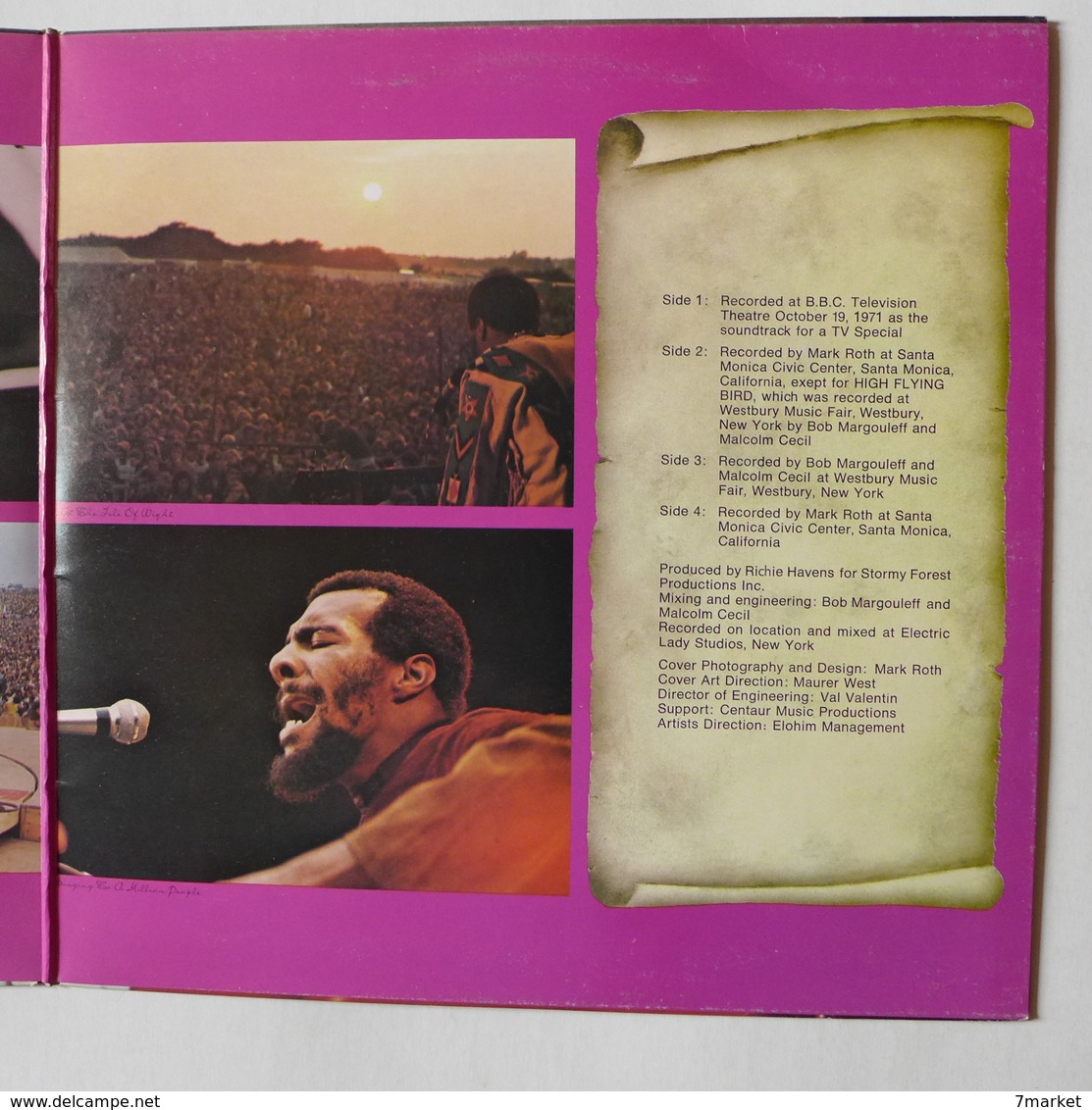 LP/ Richie Havens - Richie Havens On Stage / GB - 1972 - 2 LP - Rock