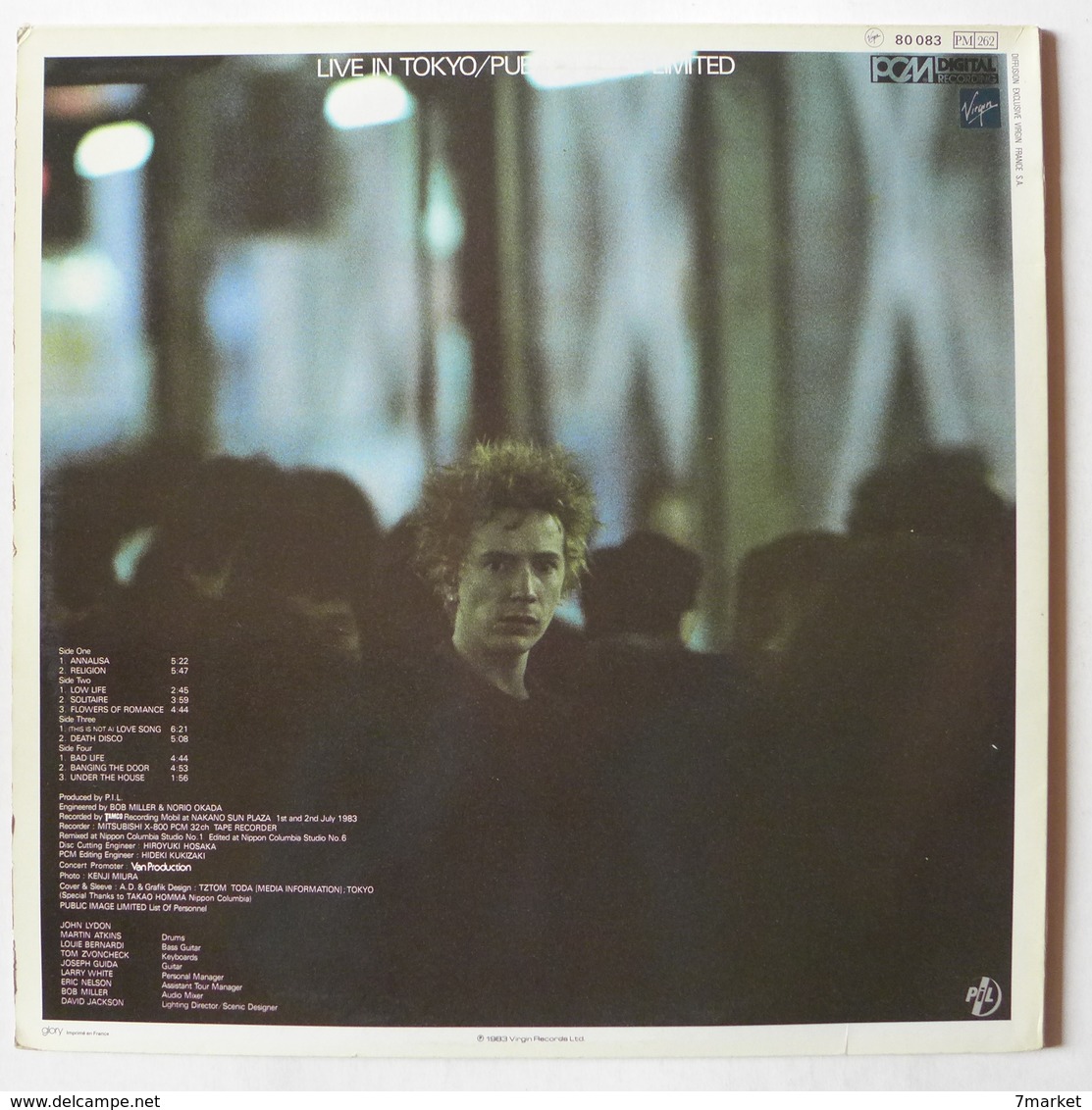 LP/ Public Image Limited - PIL Live In Tokyo / 1983  (John Lydon - Johnny Rotten Ex Sex Pistol) - Rock