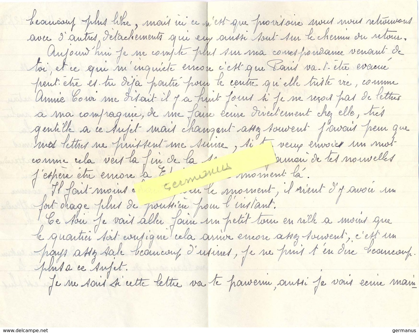 GUERRE 39-45 DÉPOT DE GUERRE * 204 * ST NICOLAS DU PORT MEURTHE ET MOSELLE TàD HOROPLAN 13-6-1940 Avec COURRIER - Guerre De 1939-45