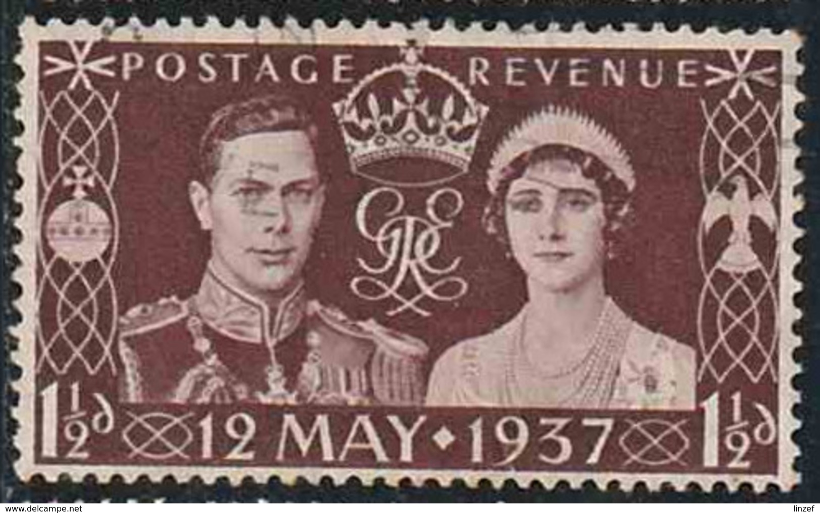 GB 1937 Yv. N°223 - 1p1/2 Couronnement De George VI Et De La Reine Elizabeth - Oblitéré - Used Stamps