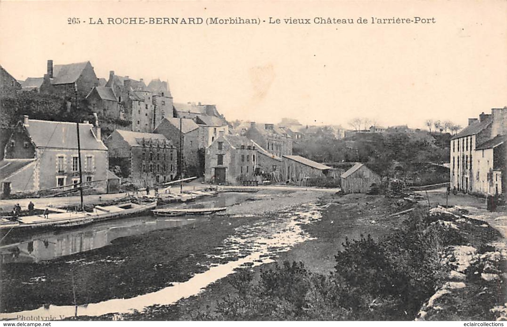 Rochefort-en-Terre        56       Le Vieux Château Et L'arrière Port         (Voir Scan) - Rochefort En Terre