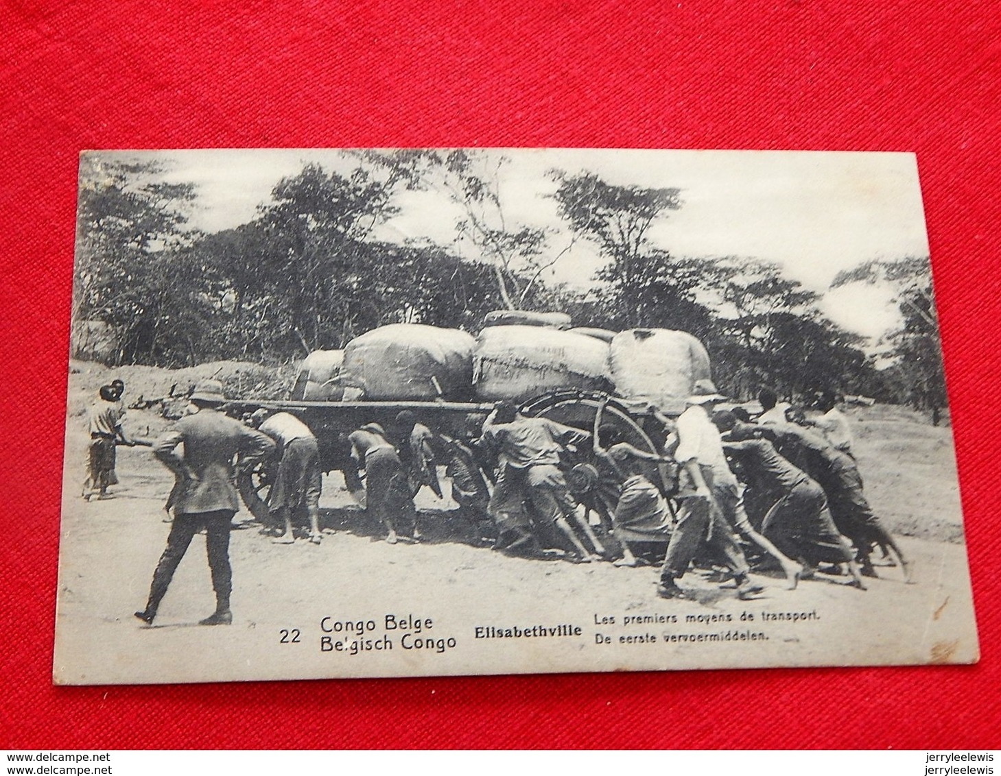 CONGO BELGE -   ELISABETHVILLE -  Les Premiers Moyens De Transport  - De Eerste Vervoermiddelen - Belgisch-Congo