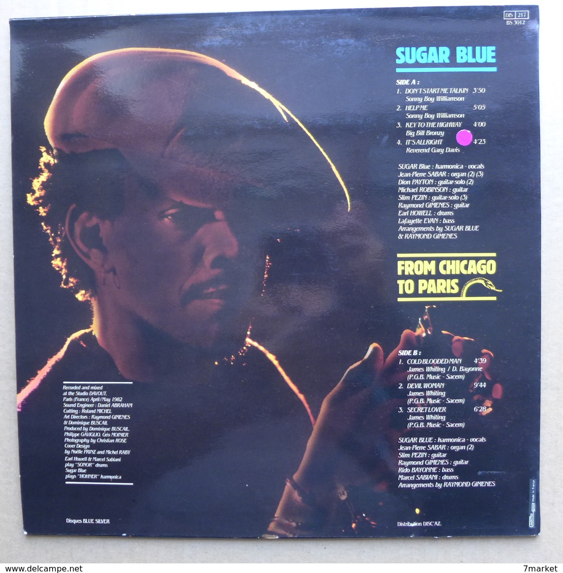 LP/  Sugar Blue - From Chicago To Paris - Blues