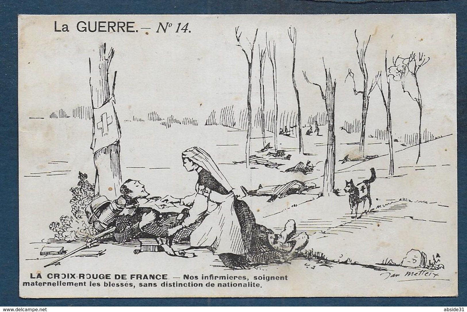 METTEIX  -  La Guerre N° 14 - La Croix Rouge De France - Metteix