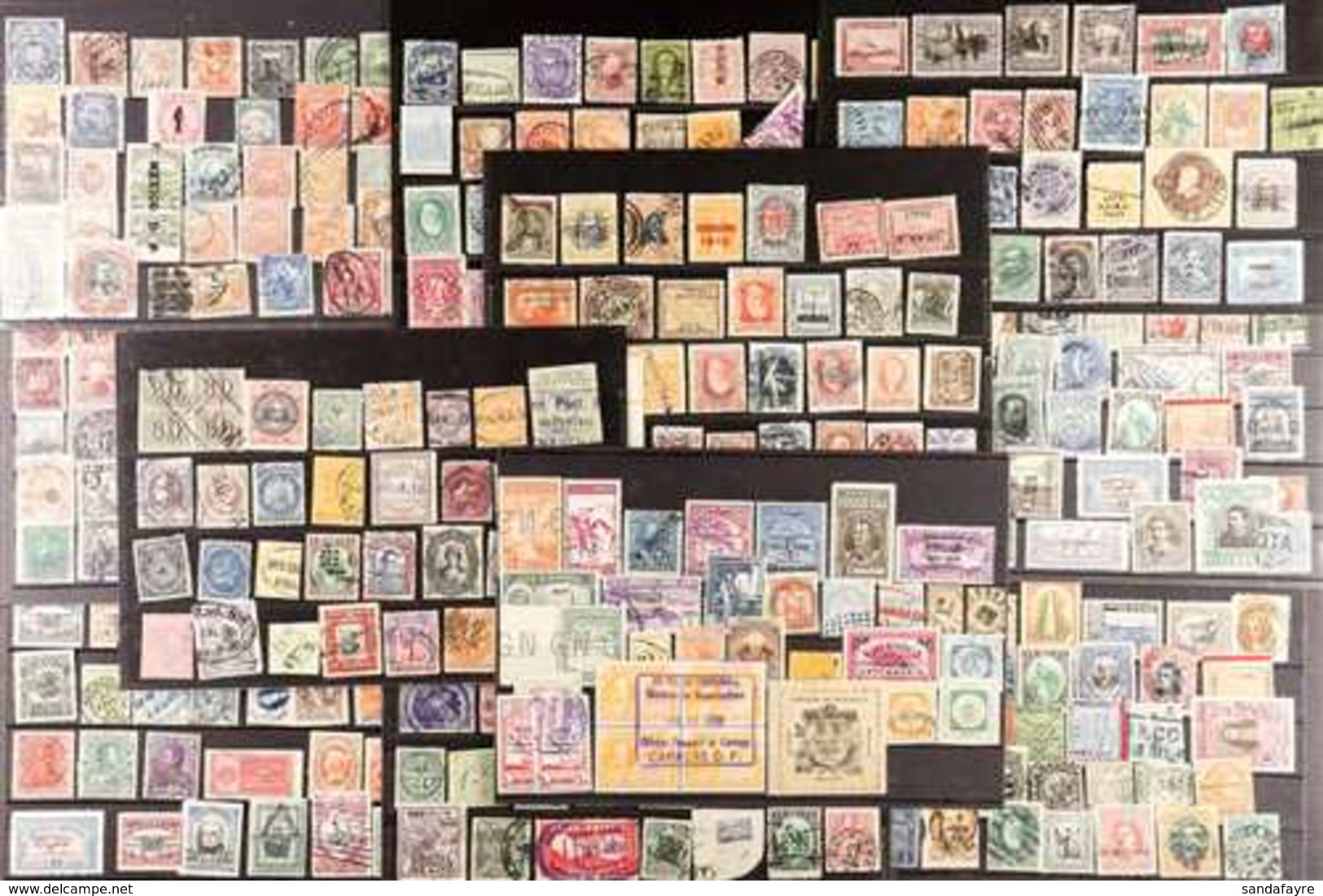 LATIN AMERICA - UNIQUE "PICKER'S" HOARD  Fabulous Accumulation Packed Onto Stock Cards Of Classic To Pre 1940s Stamps Se - Other & Unclassified