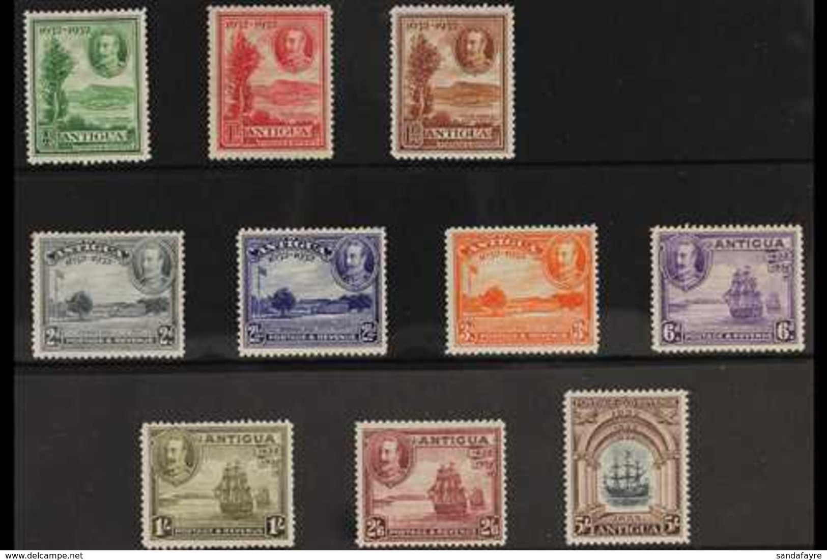 1932  Tercentenary Complete Set, SG 81/90, Fine Mint. (10 Stamps) For More Images, Please Visit Http://www.sandafayre.co - Sonstige & Ohne Zuordnung