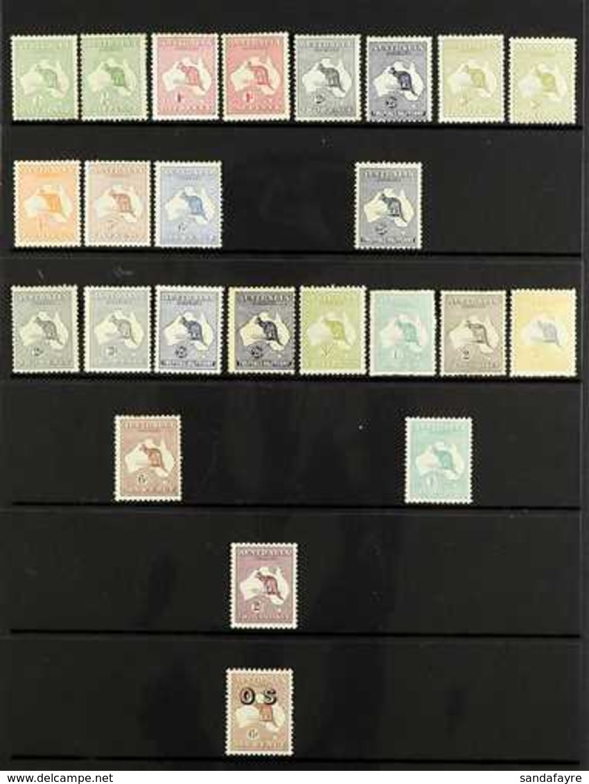 1913-1935 MINT ROO COLLECTION  Presented On A Stock Page That Includes 1913 "Wide Crown" Wmk ½d Green X2, 1d Red X2 (Die - Sonstige & Ohne Zuordnung