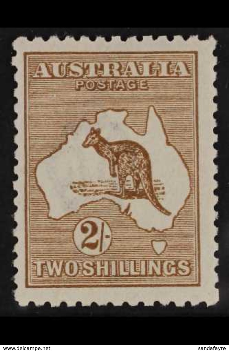 1915  2s Brown, Wmk Narrow Crown, Kangaroo, SG 41, Very Fine Mint. For More Images, Please Visit Http://www.sandafayre.c - Sonstige & Ohne Zuordnung