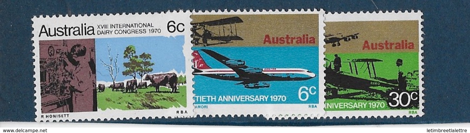 AUSTRALIE N° 421 à 423** - Mint Stamps