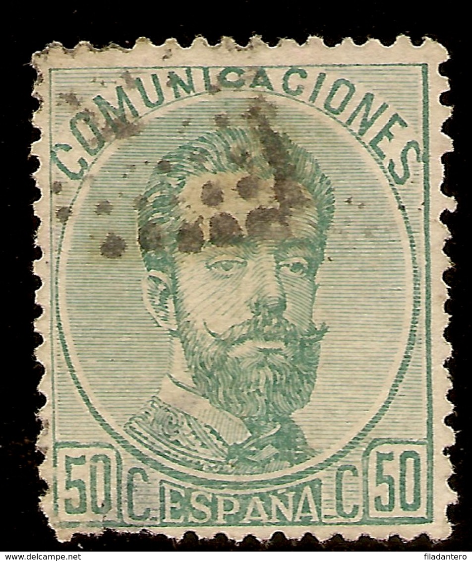 España Edifil 126 (º)  50 Céntimos Varde  Corona,Cifras Y Amadeo I  1872  NL583 - Usados