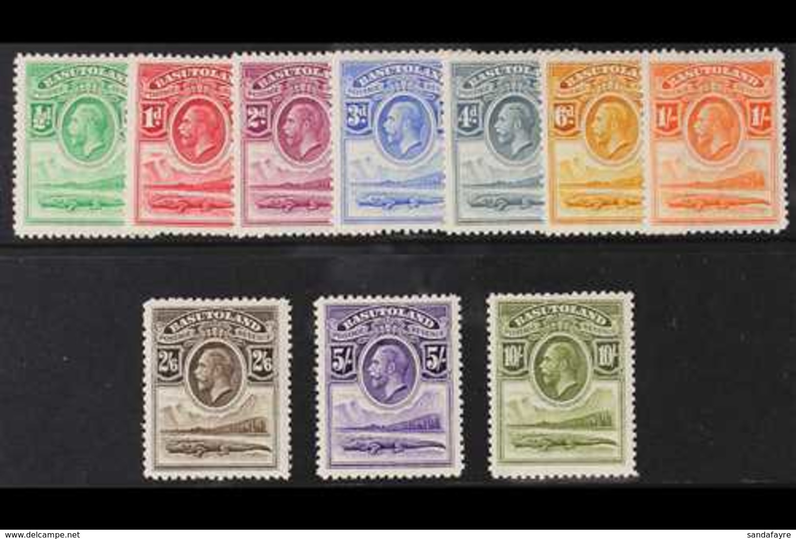 1933  Crocodile And Mountains Set Complete, SG 1/10, Very Fine Mint. (10 Stamps) For More Images, Please Visit Http://ww - Sonstige & Ohne Zuordnung