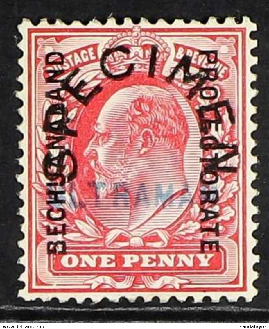 1904-13  1d Scarlet With "SPECIMEN" Overprint And Portuguese Receiving Authority "ULTRAMAR" Handstamp In Blue, SG 68s Va - Sonstige & Ohne Zuordnung