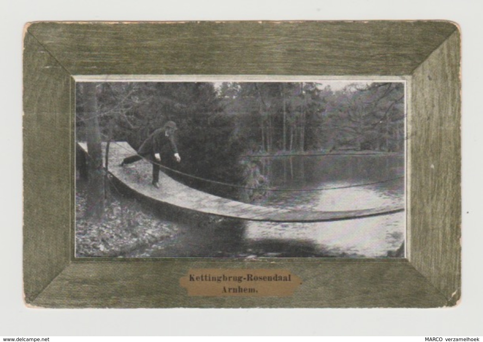 Ansichtkaart-postcard-carte Postale Kettingbrug Rosendaal Arnhem (NL) 1909 - Velp / Rozendaal