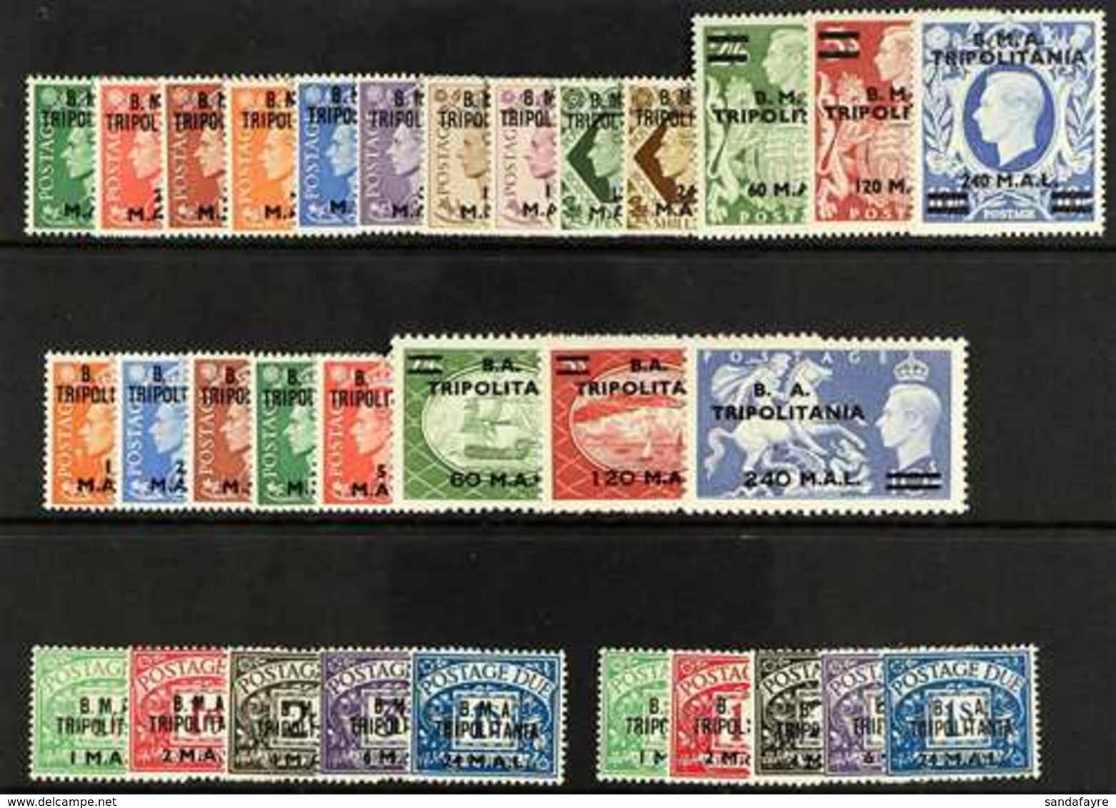 TRIPOLITANIA  Fine Mint Selection Of Complete Sets, SG T1/13, T27/34, TD1/10. (31 Stamps) For More Images, Please Visit  - Italienisch Ost-Afrika