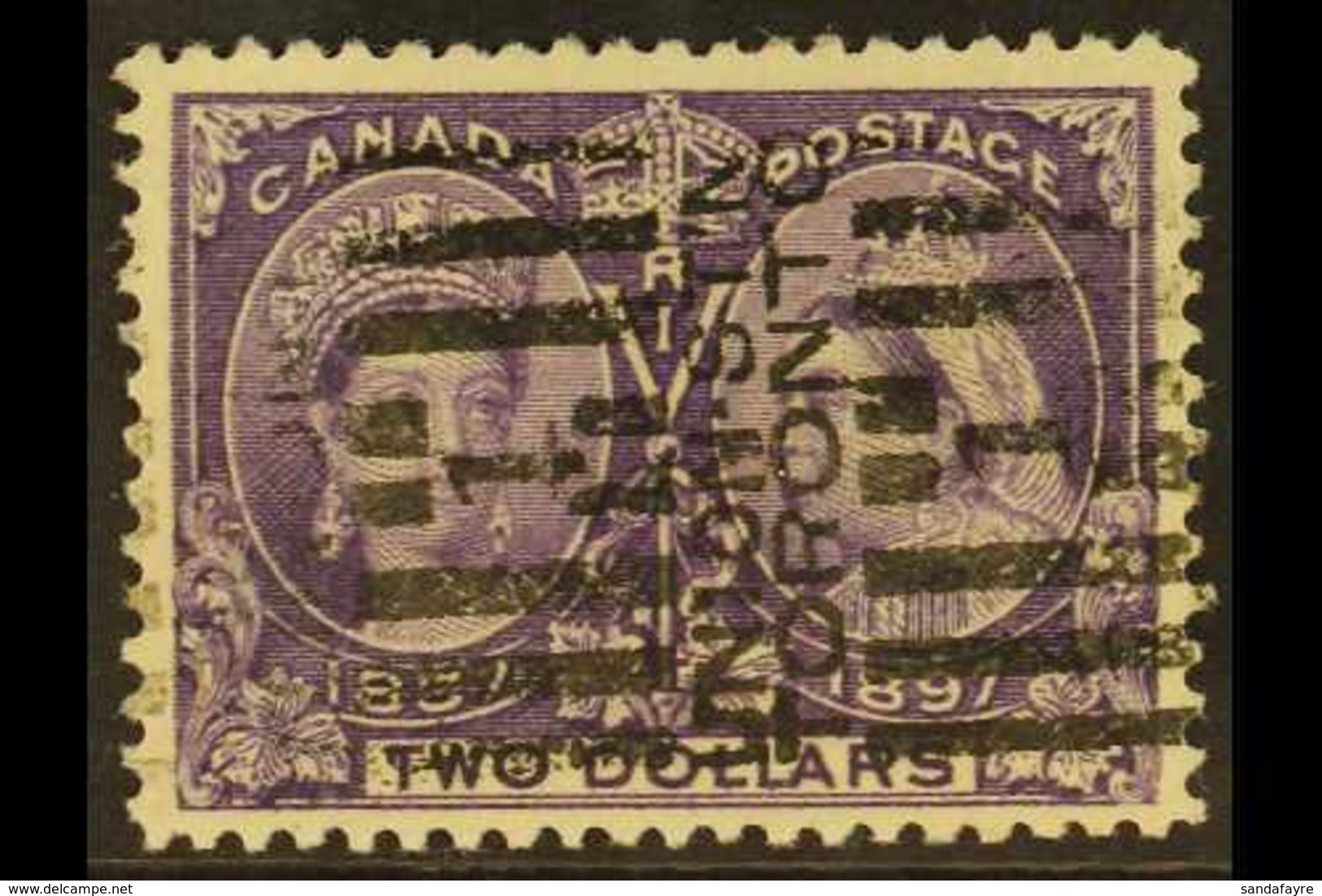 1897  $2 Deep Violet, SG 137, Good Used With Toronto Roller Cancel For More Images, Please Visit Http://www.sandafayre.c - Sonstige & Ohne Zuordnung